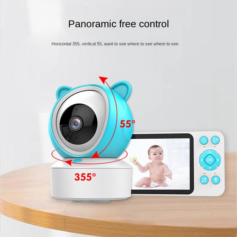 Baby Monitor Dual Use Smartphone 5 Inch Temperature Detection