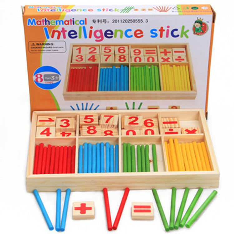 Children Counting Sticks Montessori Math Teaching Early Education Toy