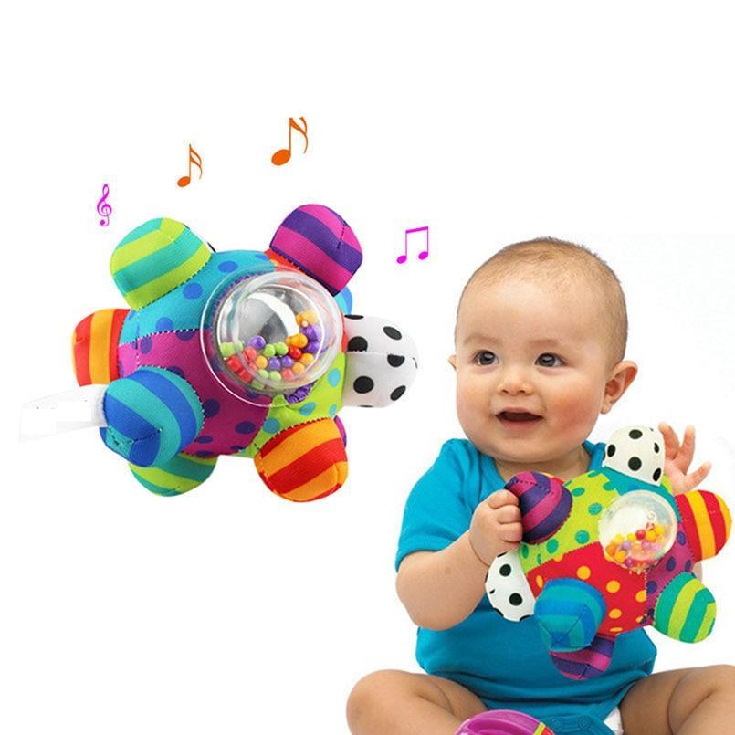 Baby Ball Rattle Bell Toy Grasping Intelligence Development Playset