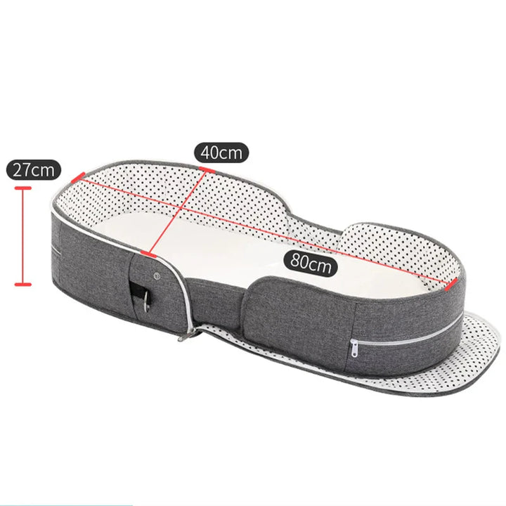 Multifunctional Folding Baby Crib Portable Travel Cot with Mosquito