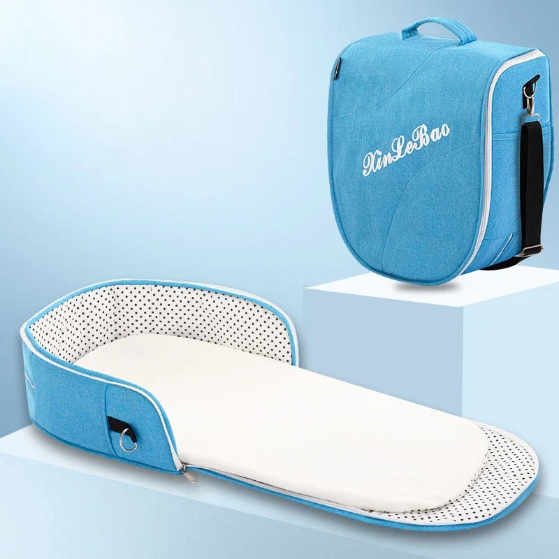 Multifunctional Folding Baby Crib Portable Travel Cot with Mosquito