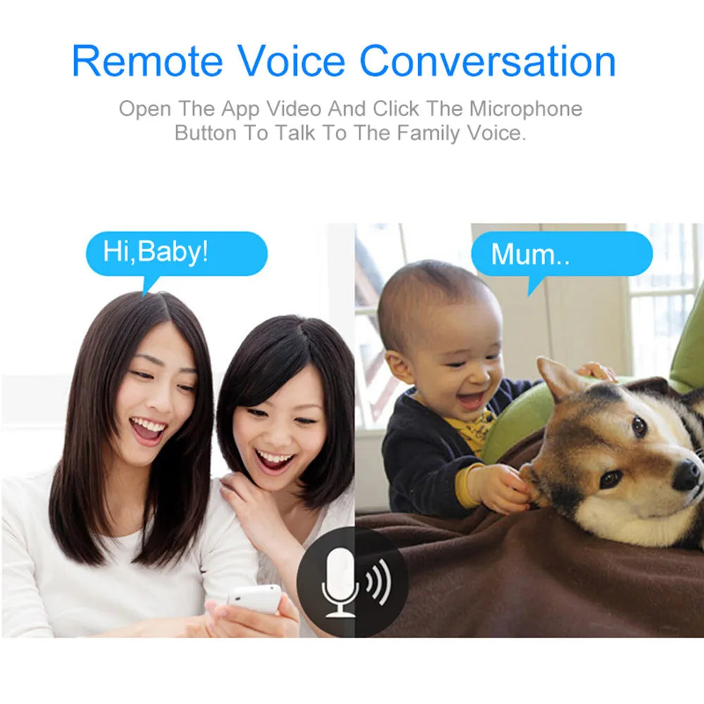 Smart WiFi Baby Monitor Home Security Camera 720P Wireless CCTV