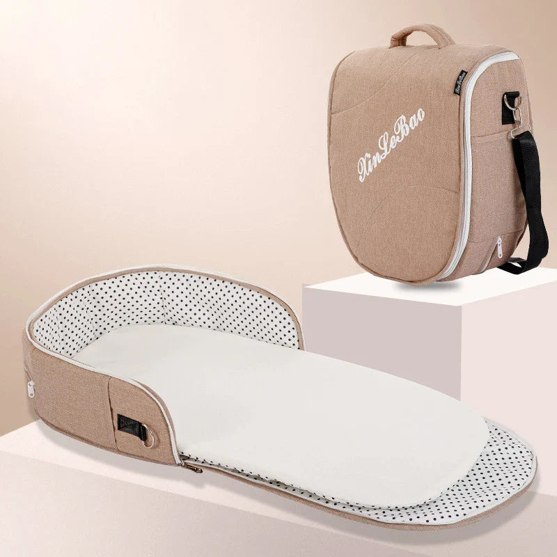 Multifunctional Folding Baby Crib Portable Travel Cot with Mosquito