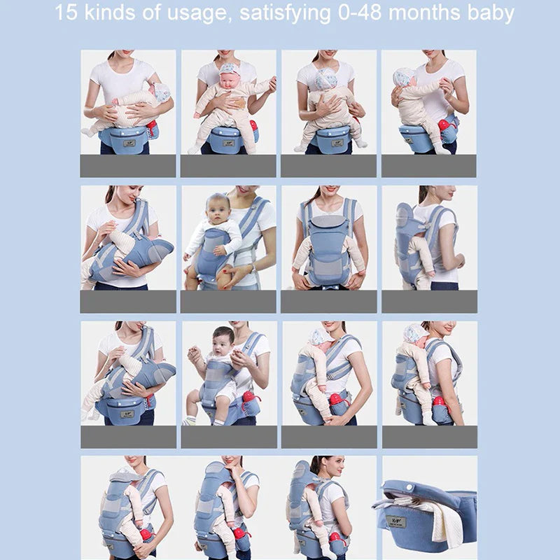 3 In 1 Ergonomic Baby Carrier Hipseat Front Facing Sling