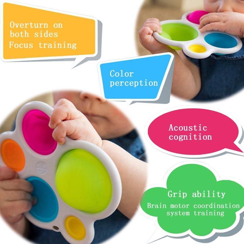Baby Activity Board Rattle Puzzle Toy Colorful Early Learning