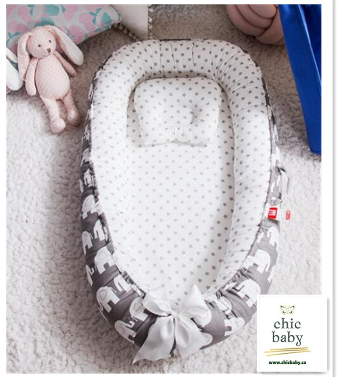 Portable Baby Crib Removable Washable Cotton Travel Bed for Infants